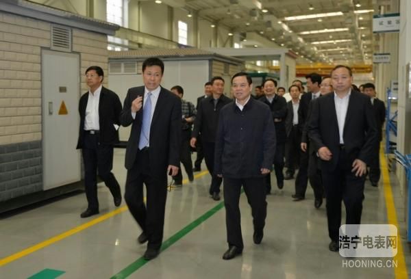 李克率團觀摩許繼集團重點項目建設情況