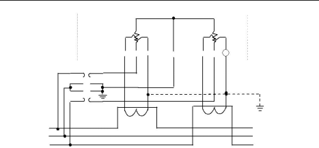 三相三線經(jīng)電壓、電流互感器 接入式電能表接線圖