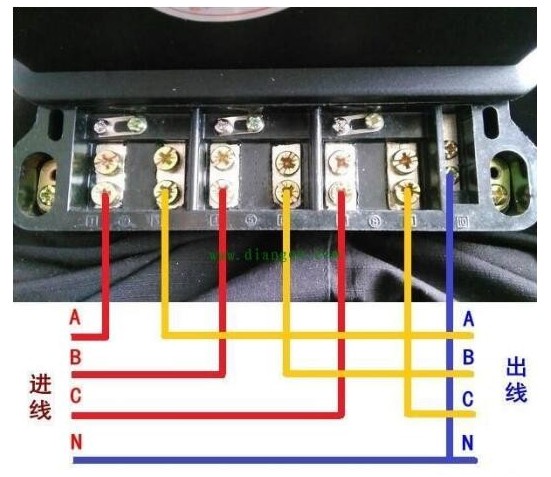 威勝DTSD341-MD3電表電流10（40）A的直通式怎么接線？
